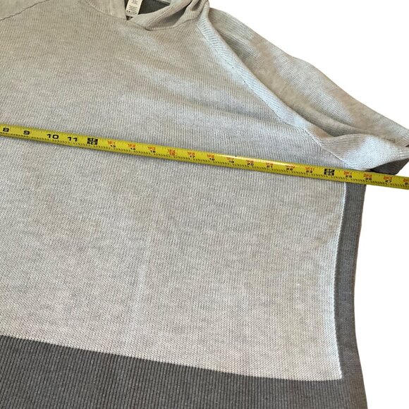 Lululemon Opened Up Hooded Poncho Heathered Gray Cashmere Blend Short Sleeve XS - Picture 11 of 13